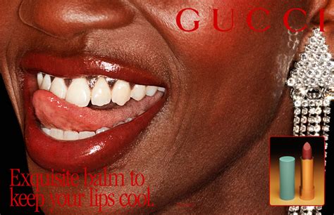 gucci lipstick and bad teeth|Gucci lipstick ad celebrates diversity .